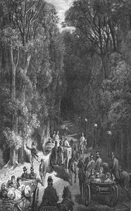 「ホーム - ホランド ハウスから」、1872 年。 作： Gustave Dore