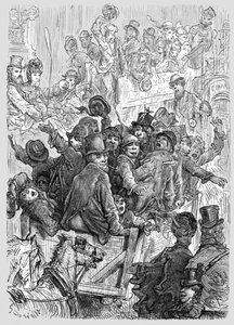 「ハンプトン コート レースからの帰宅」、1872 年。 作： Gustave Dore