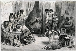 1866年に出版されたシャルル・ダヴィリエ著『スペイン航海記』の挿絵（エングレーヴィング） 作： Gustave Dore