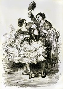 1866年に出版されたシャルル・ダヴィリエ著『スペイン航海記』の挿絵（エングレーヴィング） 作： Gustave Dore