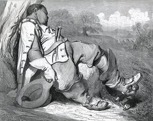 シャルル・ペロー（1628-1703）が1697年に書いた「Le petit poucet」の挿絵。 作： Gustave Dore