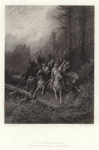 アルフレッド・テニーソンによるヴィヴィアンのイラスト 作： Gustave Dore