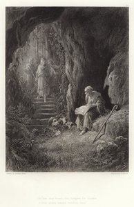 アルフレッド・テニーソンによるヴィヴィアンのイラスト 作： Gustave Dore