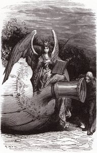 フランソワ・ラブレー全集のためのギュスターヴ・ドーアの挿絵：潜水瓶（5冊目） 作： Gustave Dore
