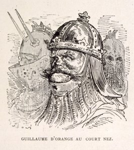 オレンジ公ウィリアム王のイラスト（La legende de Croque-Mitaineより）。 作： Gustave Dore