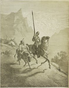 M.ドゥセルバンテス著「ドンキホーテデラマンチャ」への挿絵、1863年 作： Gustave Dore