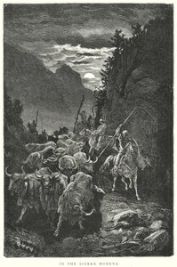 シエラ・モレーナにて（エングレーヴィング） 作： Gustave Dore