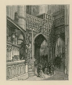 ウェストミンスター寺院の内部 作： Gustave Dore