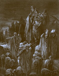 エジプトに旅立つヤコブ（ドレ作） - 聖書 作： Gustave Dore