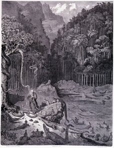 アメリカで見た...桟敷席XI-ギュスターヴ・ドーア（1832-1883）による挿絵、ピエール・デュポン作の "La legende du Jeif wandering "のためのもの、1862年、パリのリブレリー・デ・マガジン・ピクチャーズ版