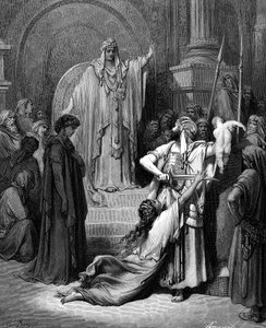 ソロモンの審判、1866 作： Gustave Dore