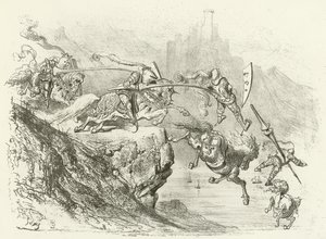 12世紀の騎士の保証（グラビア） 作： Gustave Dore
