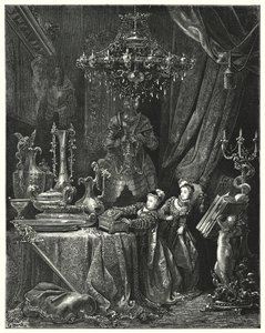 La Barbe-Bleue; Blue Beard (carving) 作： Gustave Dore