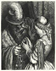 La Barbe-Bleue; Blue Beard (carving) 作： Gustave Dore