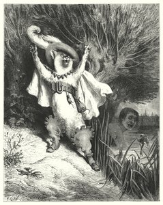 Le Maitre Chat or le Chat Botte; Puss In Boots (e.g. engraving)