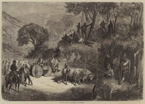 カラブリア語ボランティアの正午の停止 作： Gustave Dore