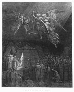 1270年8月25日の夜、セントルイスの死（1214-70）、ジョセフミショー（1767-1839）による「クロワセデスの歴史」のイラスト、アルベールベレンジャー（b.1846）1877