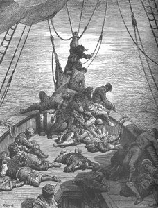 古代マリナーのギュスターヴドレスのイラストの1つ、c1870年代、c1950。 作： Gustave Dore