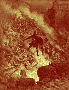Ludovico AriostoによるOrlando Furioso 作： Gustave Dore