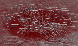 ルドヴィコ・アリオストの「オルランド・フリオーソ」。 作： Gustave Dore