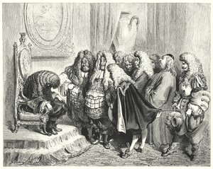 ロバの皮（彫刻）。 作： Gustave Dore