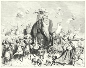 ロバの皮（彫刻）。 作： Gustave Dore
