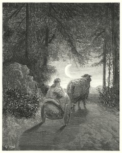 ロバの皮（彫刻）。 作： Gustave Dore