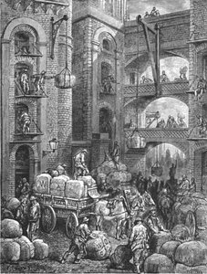 「ピクル ニシン ストリート」、1872 年。 作： Gustave Dore