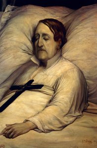 死の床に就いたジョアキーノ・ロッシーニの肖像（Pesaro 作： Gustave Dore