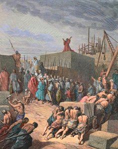 エルサレムの神殿を再建し、ギュスターヴドールの彫刻