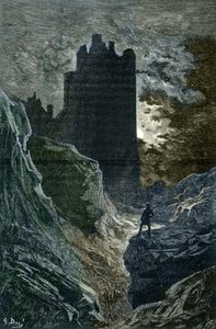 ロマン主義：「恐怖の城」IIIllustration by Gustave Dore (1832-1883) (恐怖の城、ロマン主義、Gustave Dore の挿絵) 個人蔵 作： Gustave Dore