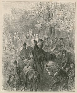 ロッテンロー、ハイドパーク、ロンドン 作： Gustave Dore