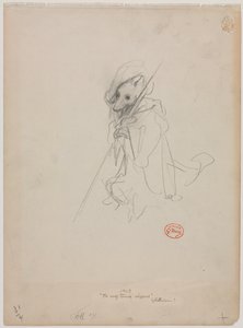 ウルフターンドシェパードのためのスケッチ、c。 1868年。 作： Gustave Dore