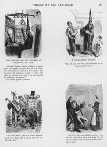ギュスターヴ・ドーアのユーモラスでグロテスクなスケッチ(彫刻) 作： Gustave Dore