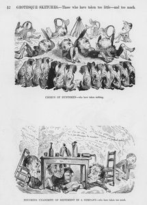 ギュスターヴ・ドーアのユーモラスでグロテスクなスケッチ(彫刻) 作： Gustave Dore