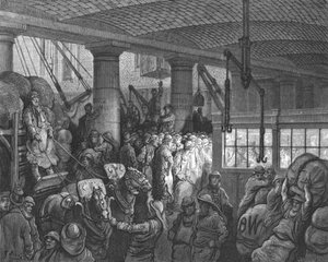 セント。 キャサリンのドック」、1872年。 作： Gustave Dore