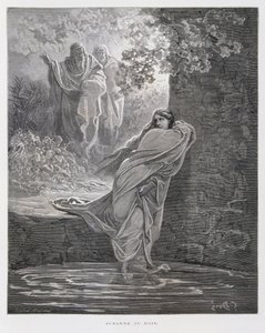 浴室のスザンナ（ダニ13:1-26）、ドーレ聖書からの挿絵 作： Gustave Dore