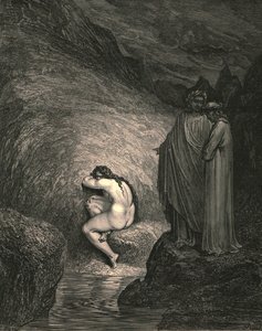 それは悲惨なミルラ、c1890の古代の魂です。 作： Gustave Dore