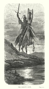 男爵の誓い（エングレーヴィング） 作： Gustave Dore