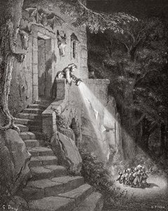 鬼の住居、ヘリオドールジョセフピサン（1822-90）c.1868によって彫刻 作： Gustave Dore