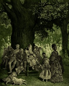 グレートツリー-ギュスターヴドレのケンジントンガーデンズ 作： Gustave Dore
