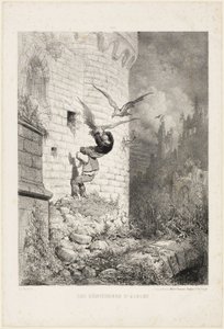 ワシの巣のハンターたち 作： Gustave Dore