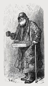 「マッチ売り」、1872年。 作： Gustave Dore