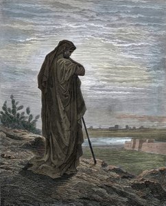 預言者アモス ギュスターヴ・ドーア（1832-1883）の「聖書」からのエングレーヴィング 作： Gustave Dore
