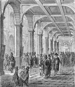 「王立取引所」、1872 年。 作： Gustave Dore