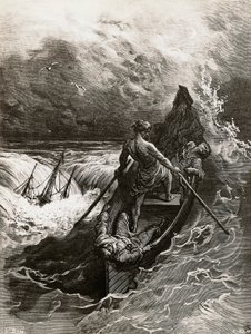 サミュエル・テイラー・コールリッジ（1772-1834）の詩「古代船員物語」より「船員」、ギュスターヴ・ドーア（1832-1883）のイラスト。 作： Gustave Dore