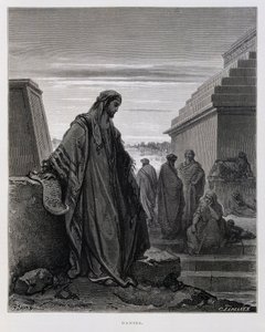 預言者ダニエル、ドーレ聖書からのイラスト 作： Gustave Dore