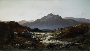 高地の急流（キャンバスに油彩） 作： Gustave Dore