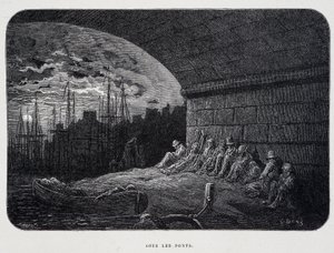 橋の下の浮浪者 -ギュスターヴ・ドレの「ロンドン」にて 作： Gustave Dore