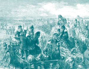 ヴィクトリア朝のロンドン-ロードのクリケット場（ドレ作 作： Gustave Dore